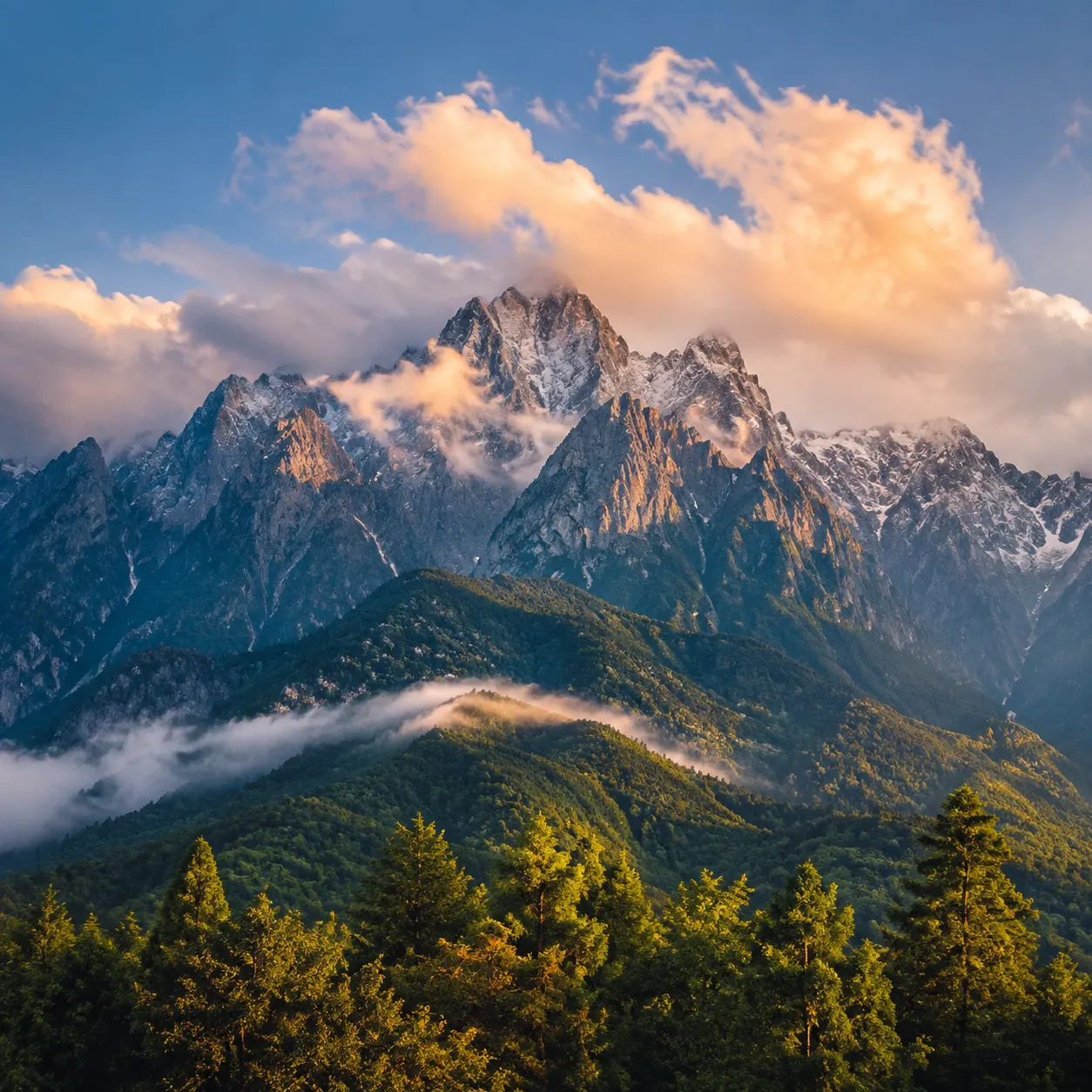 Cangshan Mountain cloud-wreathed walking trail at 3,900 meters, Dali