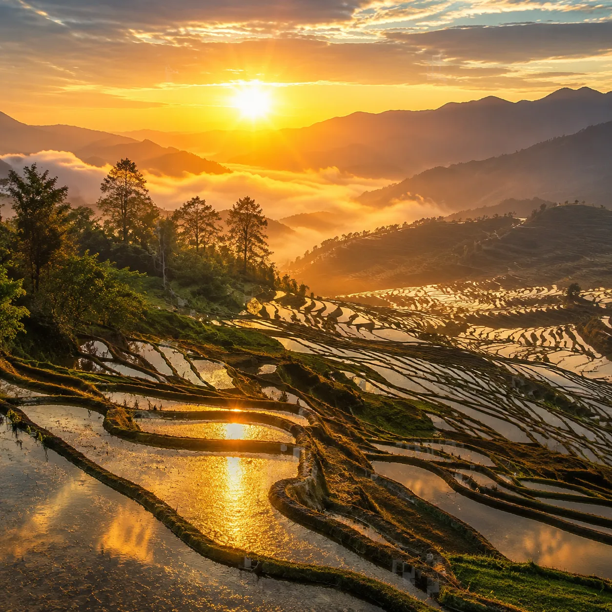 Yuanyang Rice Terraces, Southern Yunnan